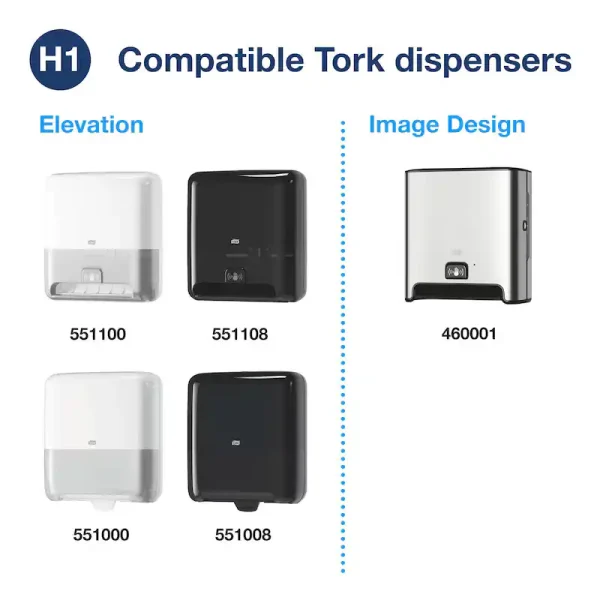 Tork Matic Hand Towel Roll Dispenser with Intuition Sensor H1 White - 551100 - Image 7