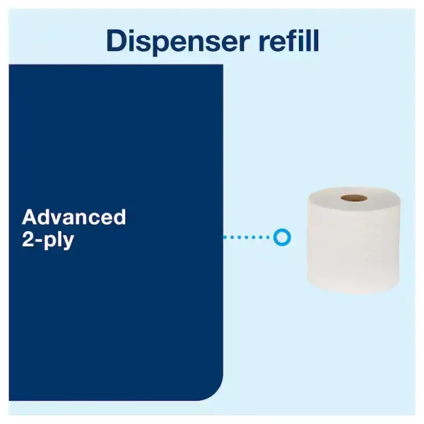 Tork SmartOne Twin Mini Toilet Roll Dispenser T9 Black - 682008 - Image 2