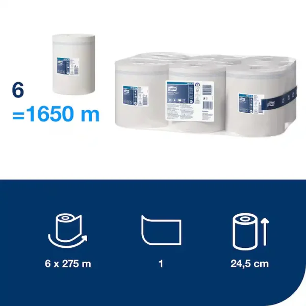 Tork Wiping Paper Centrefeed M2 C/6 - 100134 - Image 2