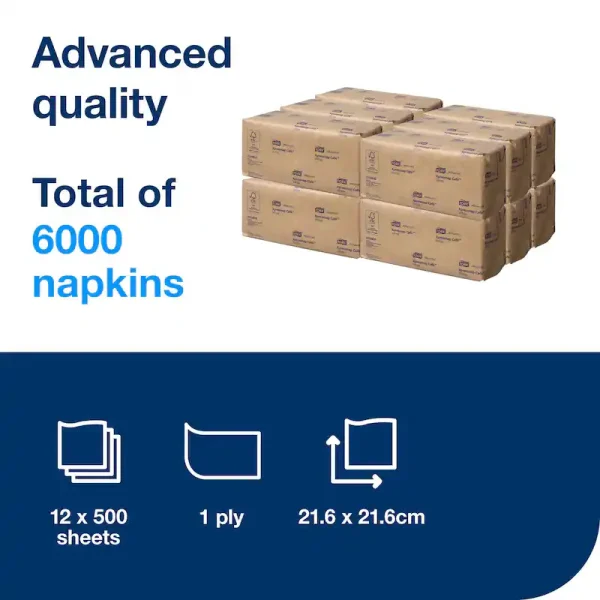 Tork Xpressnap White Cafe Napkin - 2310916 - Image 2