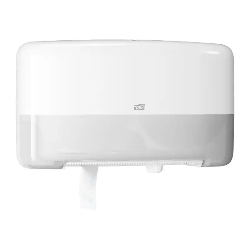 Tork Twin Mini Jumbo Toilet Roll Dispenser T2 White - 555500