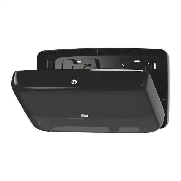 Tork Twin Mini Jumbo Toilet Roll Dispenser T2 Black - 555508 - Image 7