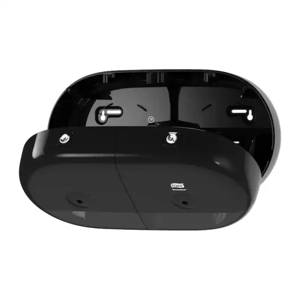 Tork SmartOne Twin Mini Toilet Roll Dispenser T9 Black - 682008 - Image 7