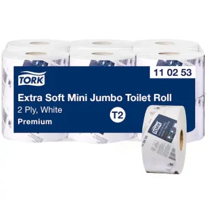 Tork Soft Mini Jumbo Toilet Roll Premium T2 C/12 - 110253