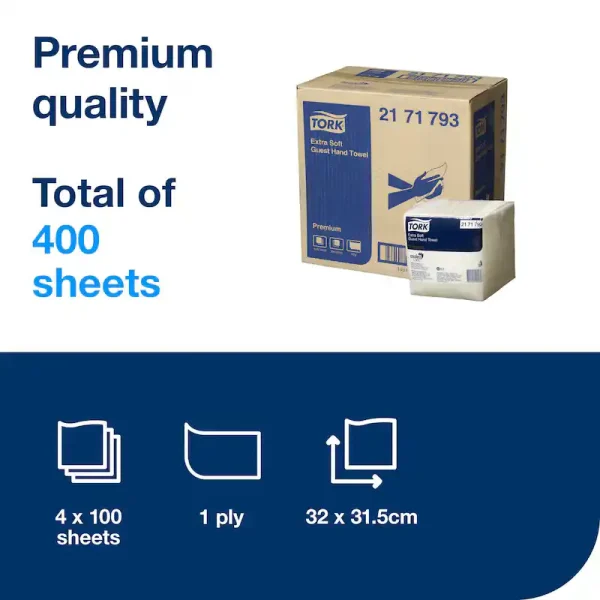Tork Extra Soft Guest Hand Towel - 2171793 - Image 2