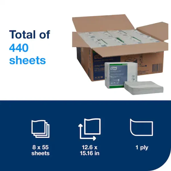 Tork Industrial Cleaning Cloth W8 P/8 - 520350 - Image 2