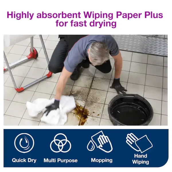 Tork Wiping Paper Plus W1/W2/W3 P/1 - 130042 - Image 2