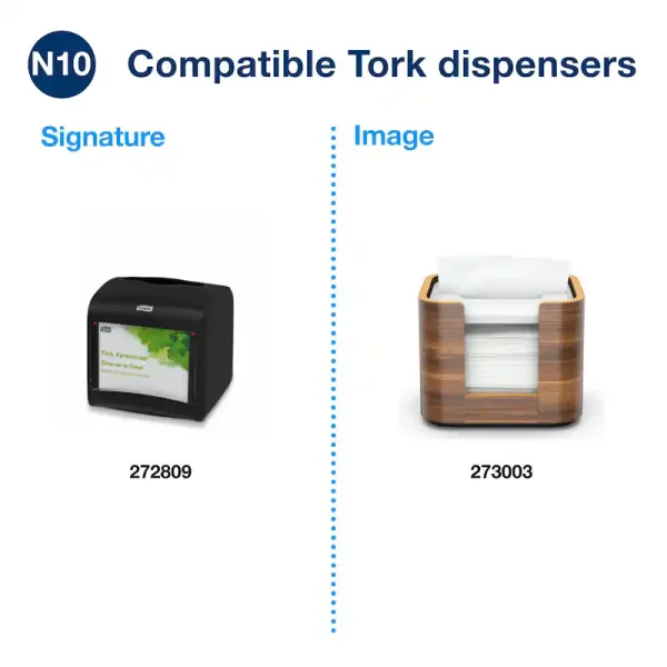 Tork XpressNap Cafe Natural Napkin Quarterfold N10 C/12 - 2307945 - Image 4