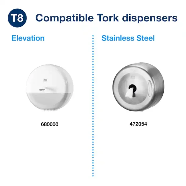 Tork SmartOne Toilet Roll Dispenser Steel T8 - 472054 - Image 4