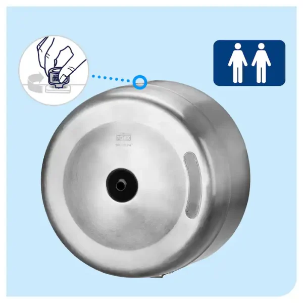 Tork SmartOne Toilet Roll Dispenser Steel T8 - 472054 - Image 3