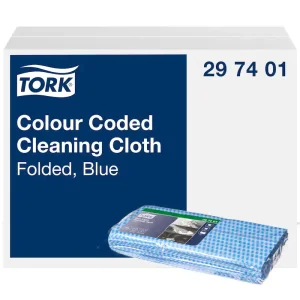 Tork Blue Colour Coded Cleaning Cloth C/6 - 297401