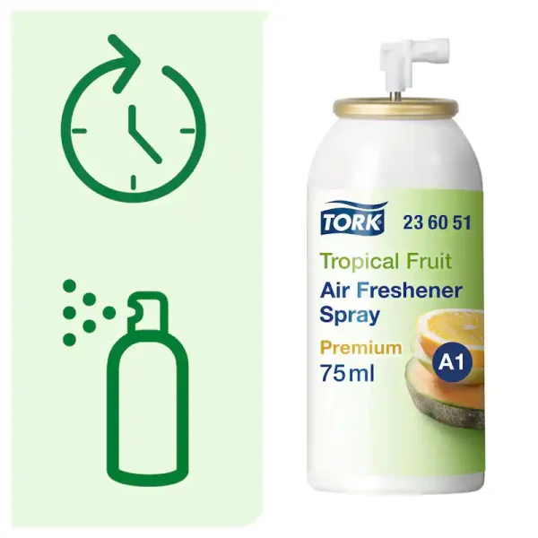 Tork Tropical Fruit Air Freshener Spray C/12 - 236051 - Image 2